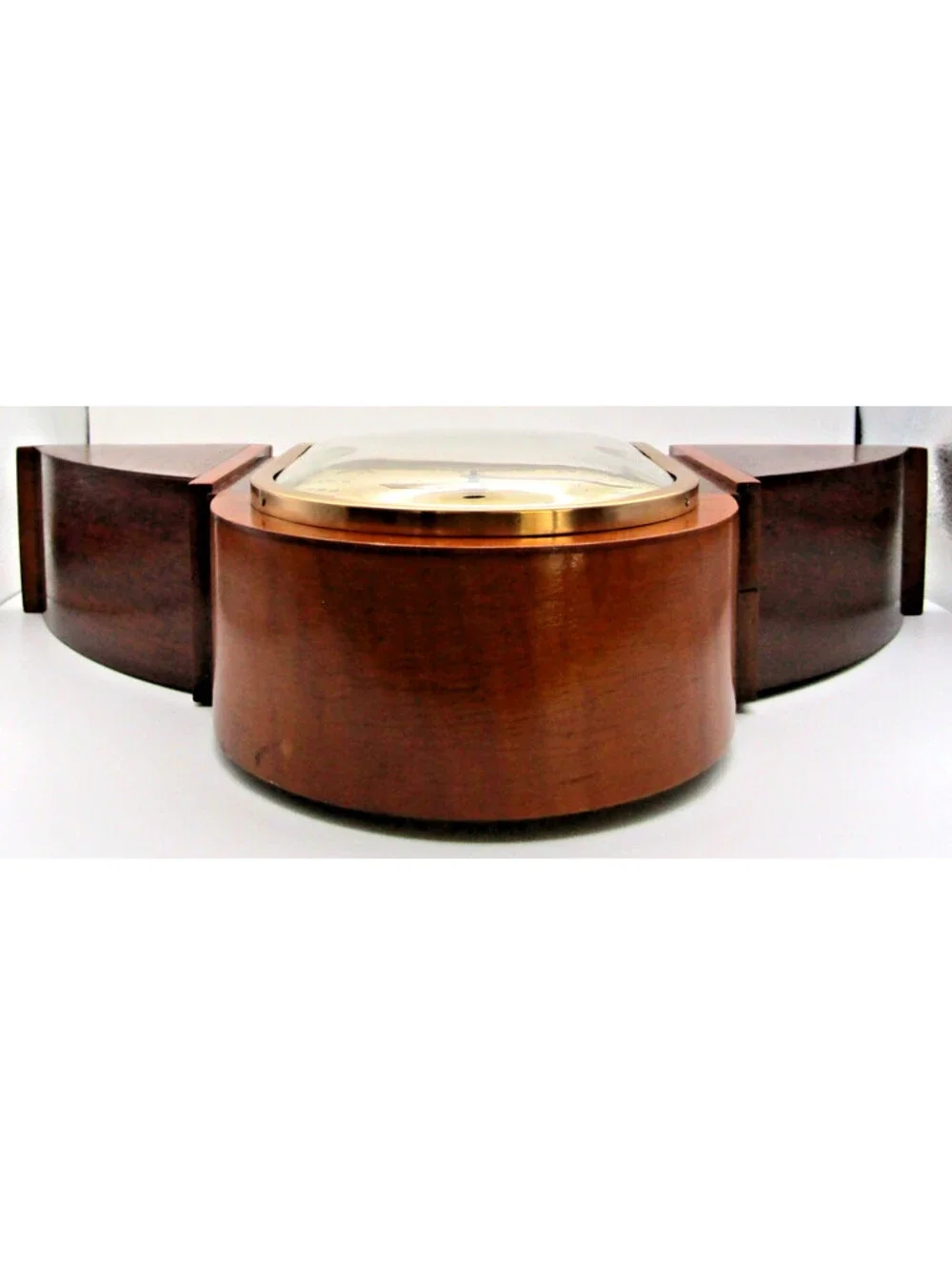 1935 Warren Telechron Co. The Brandon Clock Brown Mahogany and Maple Finish